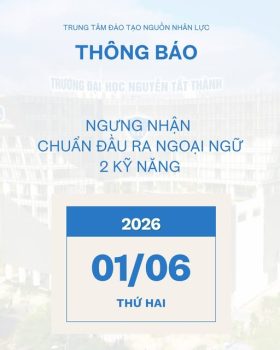 Ngưng nhận CĐR 2 kỹ năng